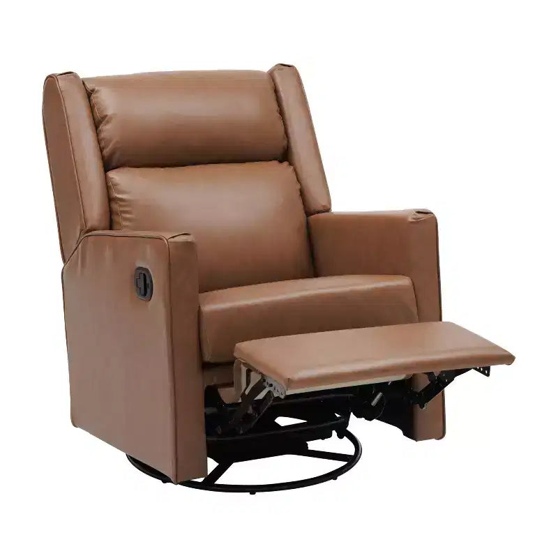Fauteuil inclinable pivotant Emma et Oliver avec ports de charge USB/USB-C, fauteuil inclinable pivotant manuel à 270 degrés
