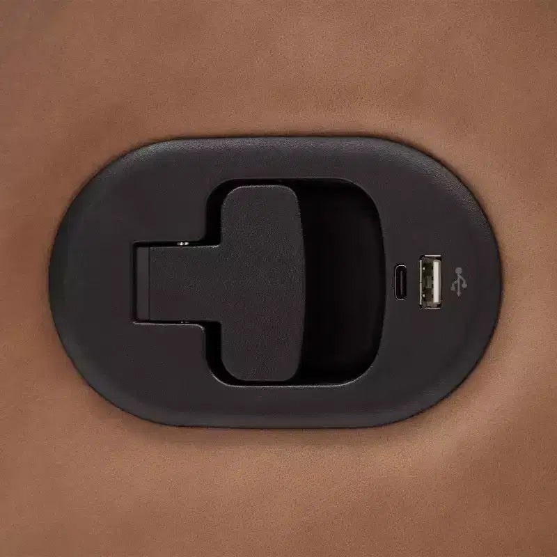 Fauteuil inclinable pivotant Emma et Oliver avec ports de charge USB/USB-C, fauteuil inclinable pivotant manuel à 270 degrés