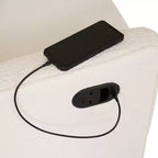 Fauteuil inclinable pivotant Emma et Oliver avec ports de charge USB/USB-C, fauteuil inclinable pivotant manuel à 270 degrés