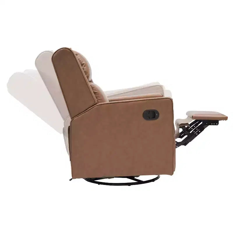 Fauteuil inclinable pivotant Emma et Oliver avec ports de charge USB/USB-C, fauteuil inclinable pivotant manuel à 270 degrés