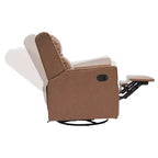 Fauteuil inclinable pivotant Emma et Oliver avec ports de charge USB/USB-C, fauteuil inclinable pivotant manuel à 270 degrés