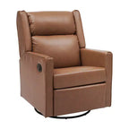 Fauteuil inclinable pivotant Emma et Oliver avec ports de charge USB/USB-C, fauteuil inclinable pivotant manuel à 270 degrés