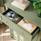 Commode à 5 tiroirs pour chambre à coucher, chiffonnier haut et moderne avec poignées en métal, meuble de rangement en bois pour placard, salon, couloir