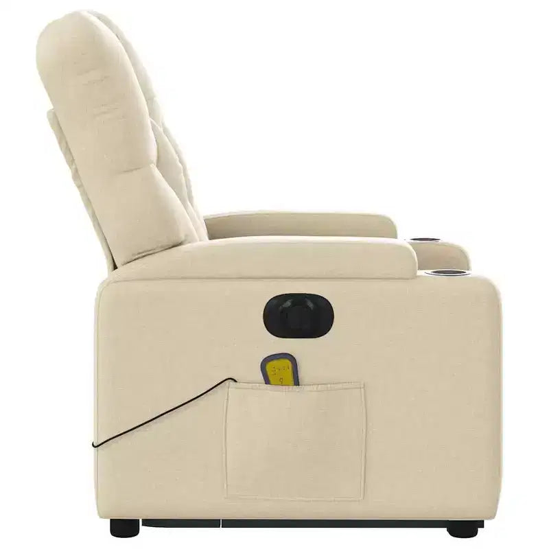 vidaXL Fauteuil inclinable de massage releveur gris foncé