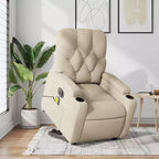 vidaXL Fauteuil inclinable de massage releveur gris foncé