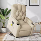 vidaXL Fauteuil inclinable de massage releveur gris foncé