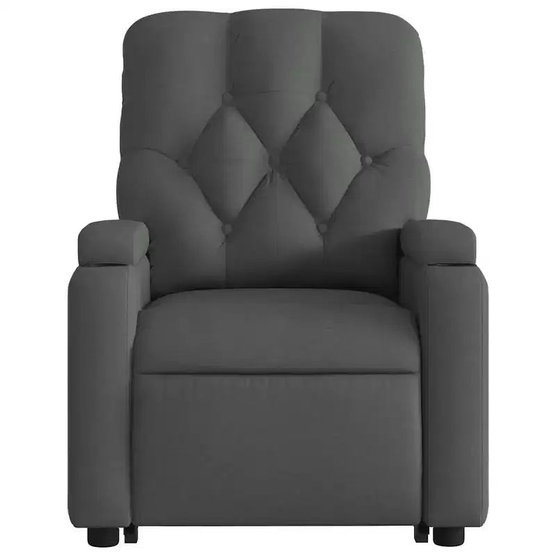 vidaXL Fauteuil inclinable de massage releveur gris foncé
