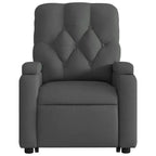 vidaXL Fauteuil inclinable de massage releveur gris foncé