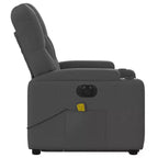 vidaXL Fauteuil inclinable de massage releveur gris foncé