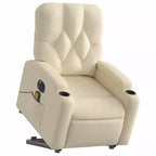 vidaXL Fauteuil inclinable de massage releveur gris foncé