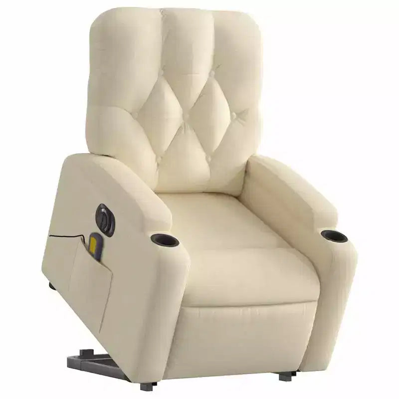 vidaXL Fauteuil inclinable de massage releveur gris foncé
