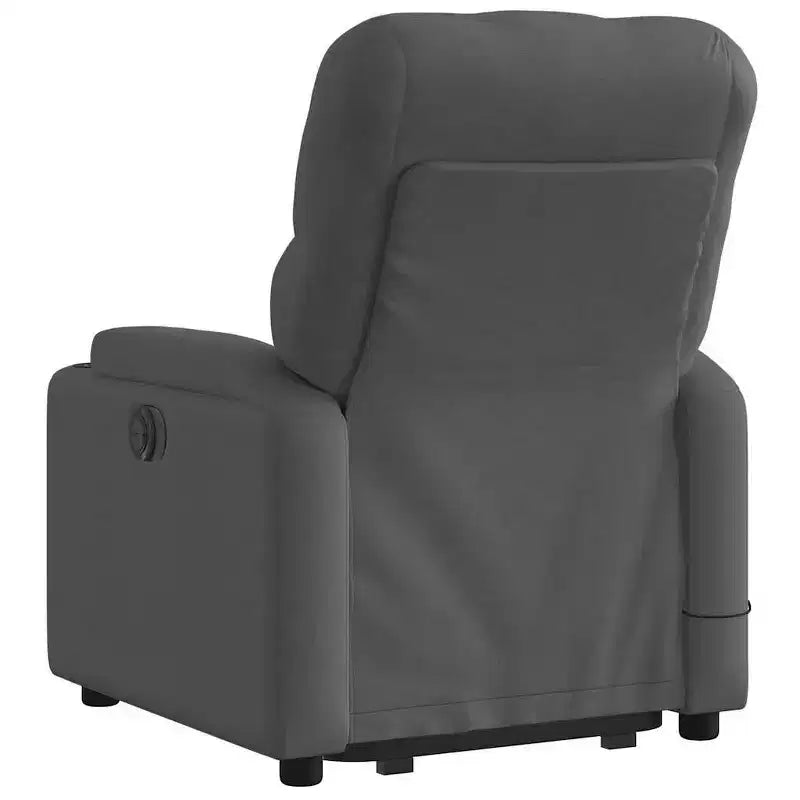 vidaXL Fauteuil inclinable de massage releveur gris foncé