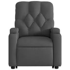 vidaXL Fauteuil inclinable de massage releveur gris foncé