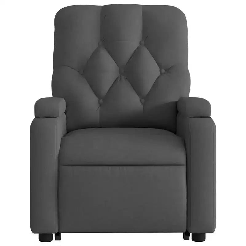 vidaXL Fauteuil inclinable de massage releveur gris foncé