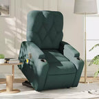 vidaXL Fauteuil inclinable de massage releveur gris foncé