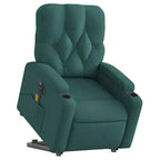 vidaXL Fauteuil inclinable de massage releveur gris foncé