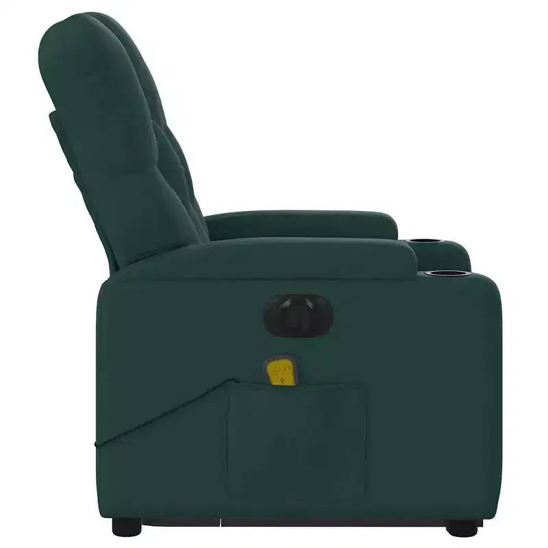 vidaXL Fauteuil inclinable de massage releveur gris foncé