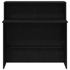 vidaXL Comptoir de réception noir 100x50x103,5 cm en bois d'ingénierie