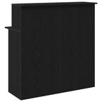 vidaXL Comptoir de réception noir 100x50x103,5 cm en bois d'ingénierie