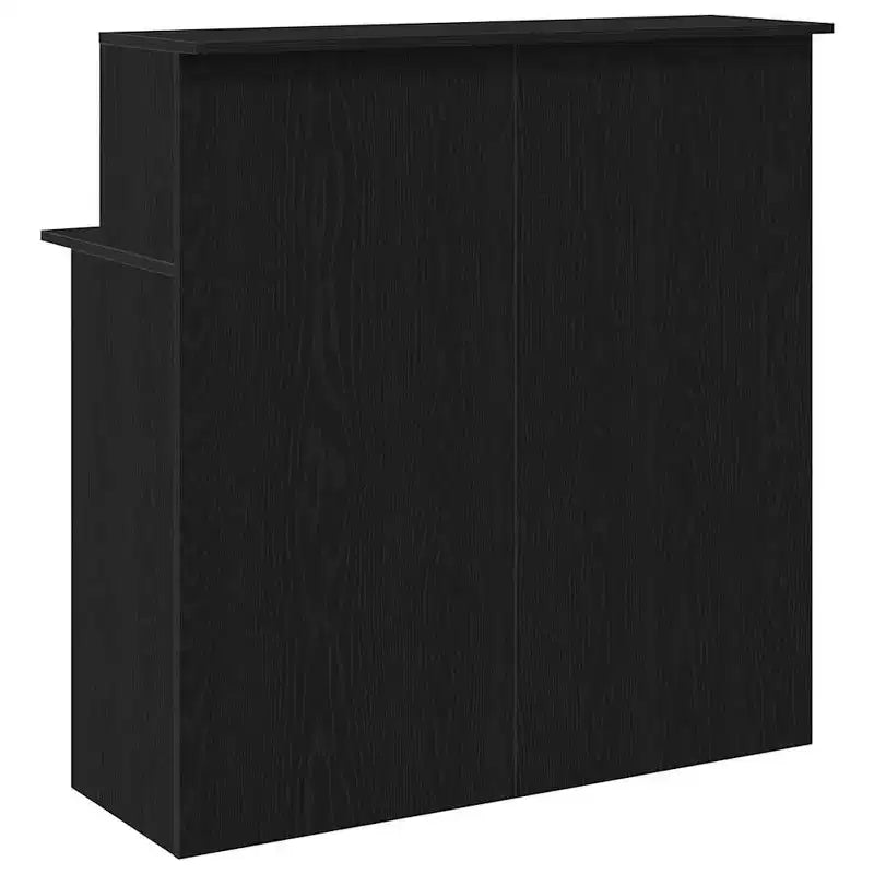 vidaXL Comptoir de réception noir 100x50x103,5 cm en bois d'ingénierie