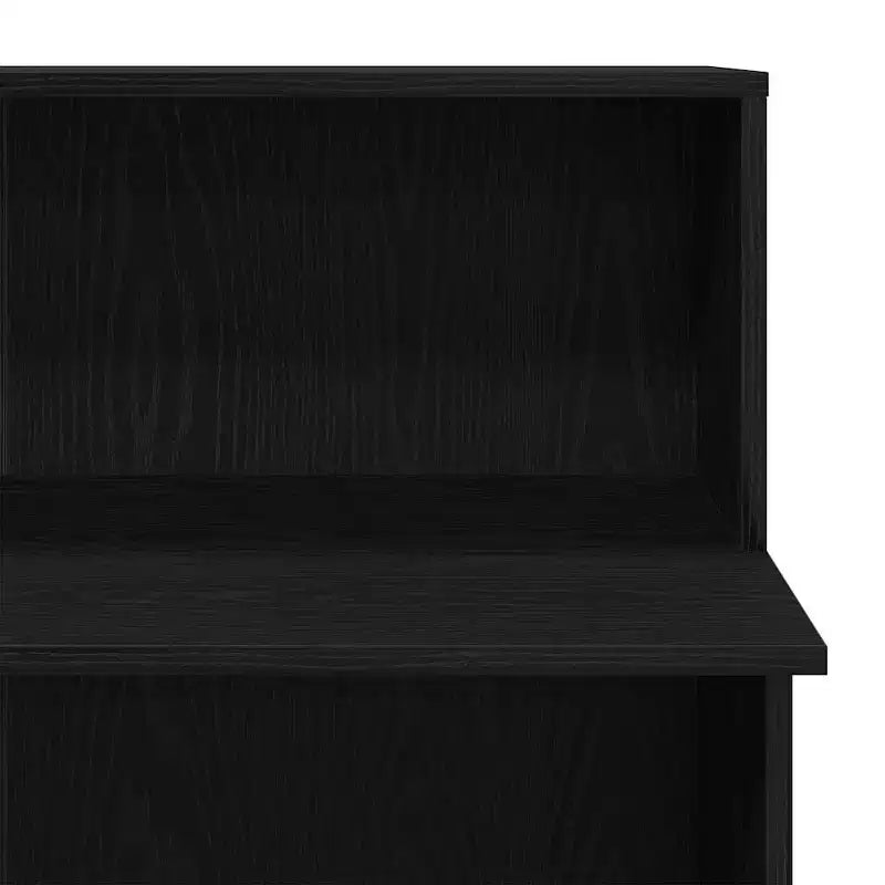 vidaXL Comptoir de réception noir 100x50x103,5 cm en bois d'ingénierie