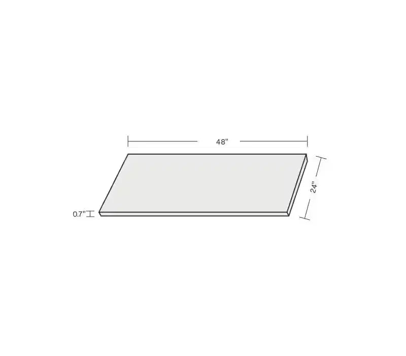 Plateau de bureau assis-debout Flexispot multicouche en bambou naturel, bambou (2 cm d'épaisseur)