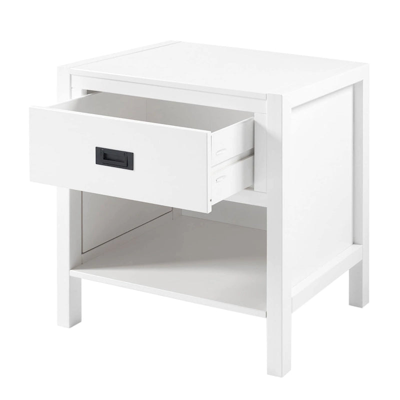 Table de chevet moderne à 1 tiroir en bois massif Middlebrook