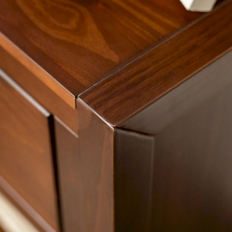 Table de chevet moderne à 1 tiroir en bois massif Middlebrook