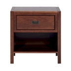 Table de chevet moderne à 1 tiroir en bois massif Middlebrook