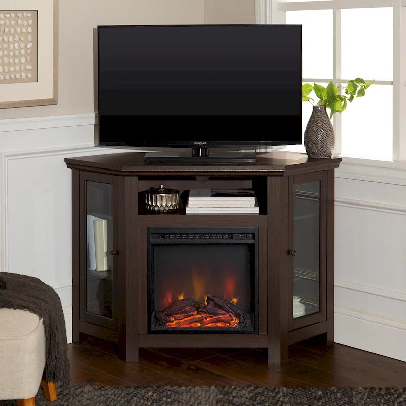 Meuble TV d'angle pour cheminée Middlebrook de 48 po