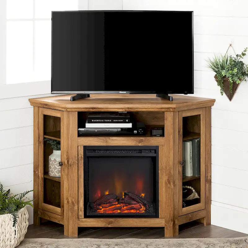 Meuble TV d'angle pour cheminée Middlebrook de 48 po