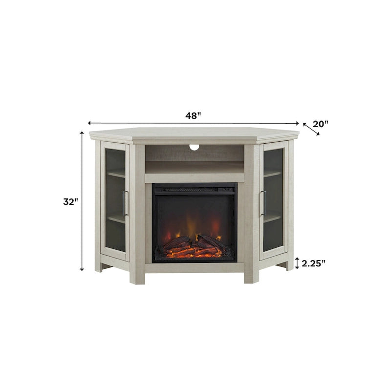 Meuble TV d'angle pour cheminée Middlebrook de 48 po