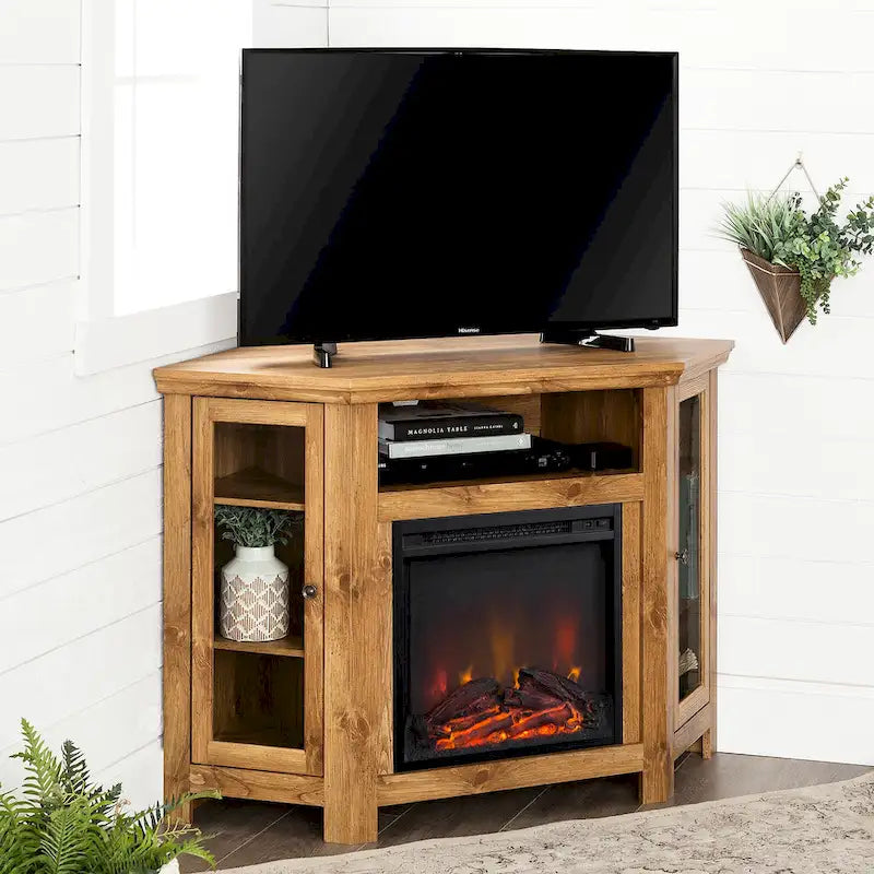 Meuble TV d'angle pour cheminée Middlebrook de 48 po