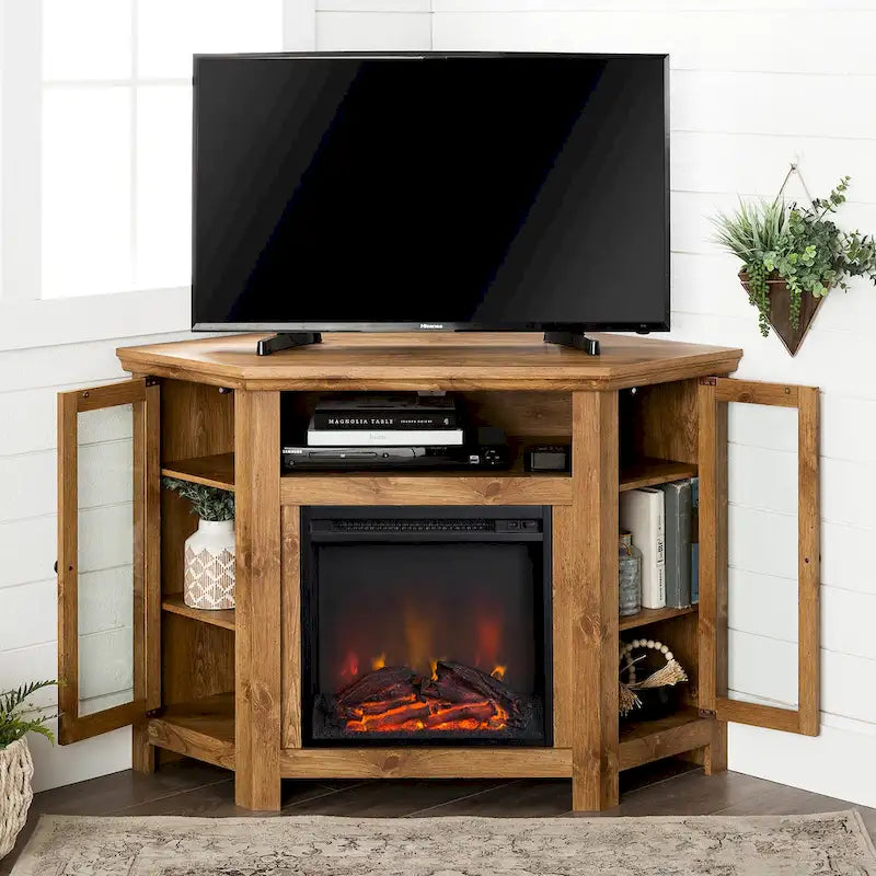 Meuble TV d'angle pour cheminée Middlebrook de 48 po