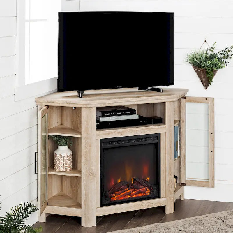 Meuble TV d'angle pour cheminée Middlebrook de 48 po