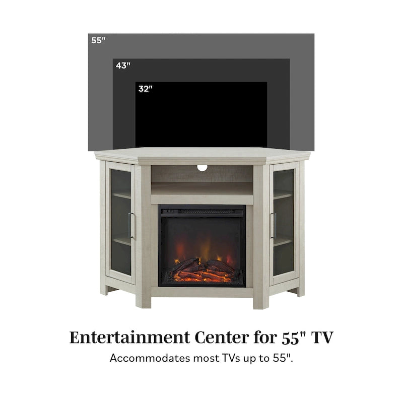 Meuble TV d'angle pour cheminée Middlebrook de 48 po