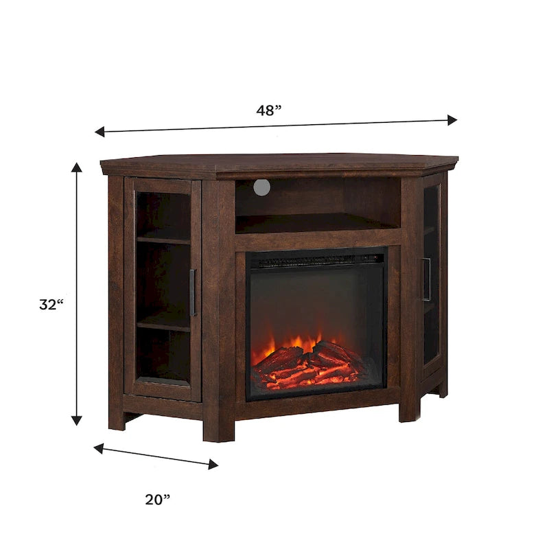 Meuble TV d'angle pour cheminée Middlebrook de 48 po