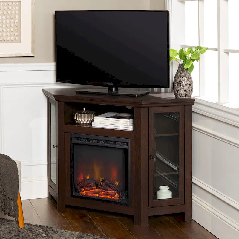 Meuble TV d'angle pour cheminée Middlebrook de 48 po