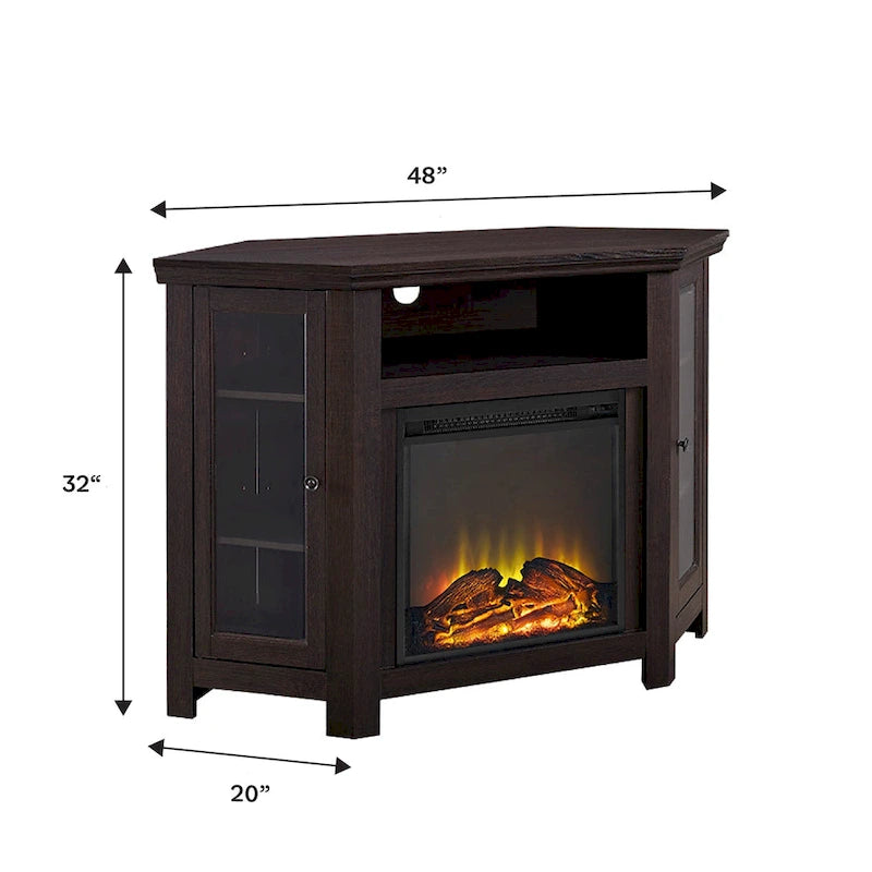 Meuble TV d'angle pour cheminée Middlebrook de 48 po