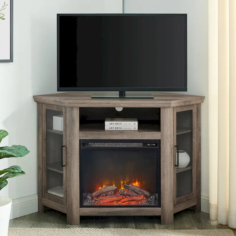 Meuble TV d'angle pour cheminée Middlebrook de 48 po