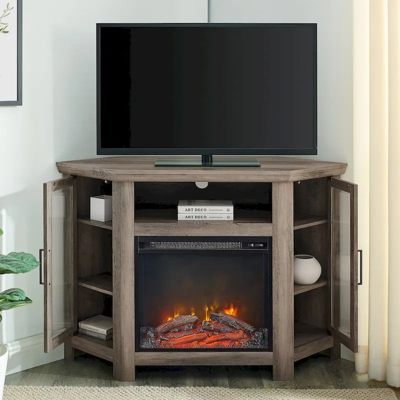 Meuble TV d'angle pour cheminée Middlebrook de 48 po