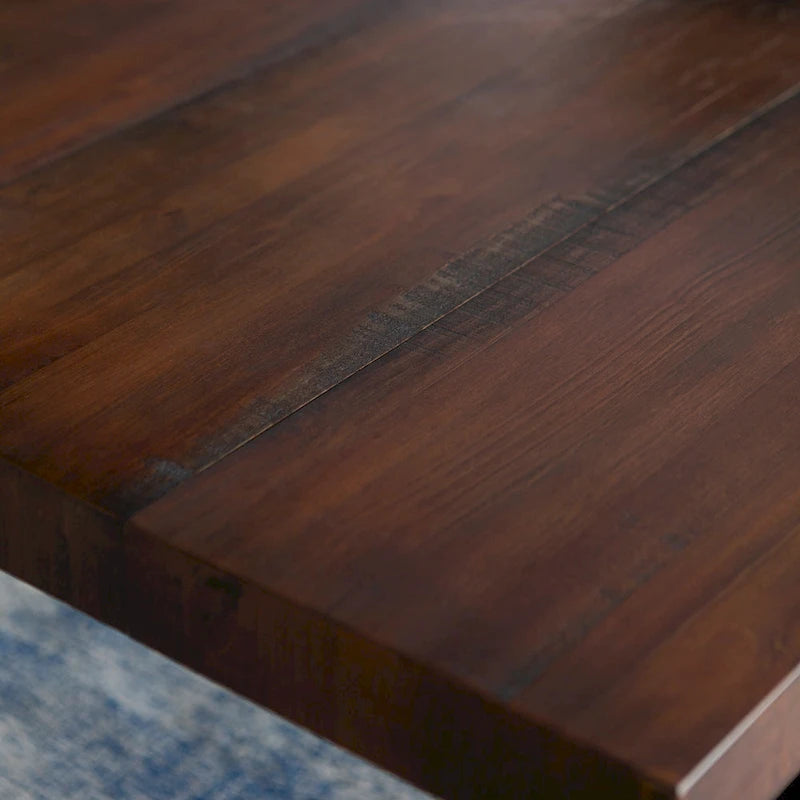 Table de salle à manger Middlebrook en bois massif vieilli de 72 po