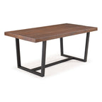 Table de salle à manger Middlebrook en bois massif vieilli de 72 po