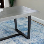Table de salle à manger Middlebrook en bois massif vieilli de 72 po