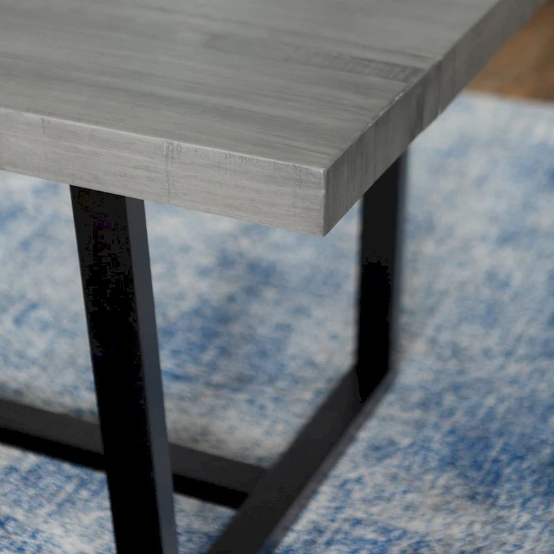 Table de salle à manger Middlebrook en bois massif vieilli de 72 po