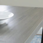 Table de salle à manger Middlebrook en bois massif vieilli de 72 po
