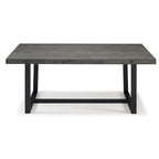Table de salle à manger Middlebrook en bois massif vieilli de 72 po