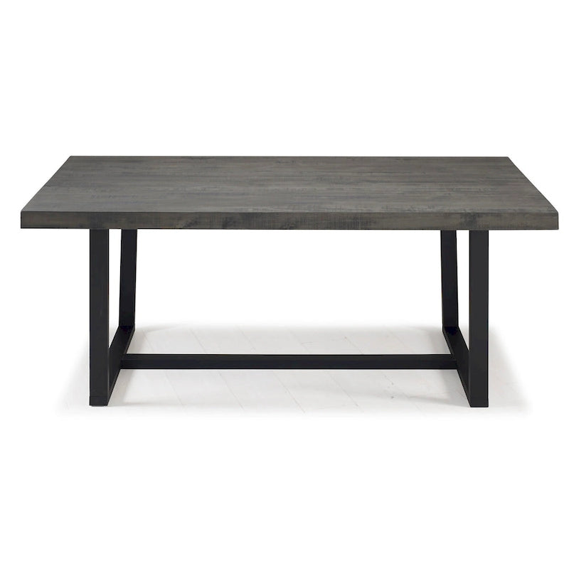Table de salle à manger Middlebrook en bois massif vieilli de 72 po