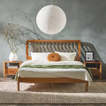 Lit à fuseaux queen en bois massif bohème Middlebrook Designs