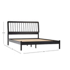 Lit à fuseaux queen en bois massif bohème Middlebrook Designs